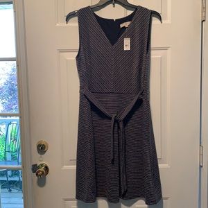 NWT Sleeveless tie LOFT plus dress Sz 16 pockets!